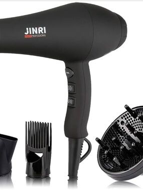 JINRI Professional Hair Dryer, 3 Heat & 2 Speed